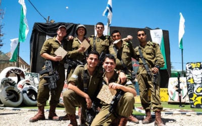 Lone Soldiers Celebrate Passover on Base With Their ‘Families’