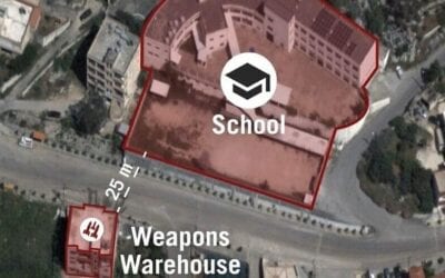 IDF Exposes Hezbollah Weapons Warehouse Adjacent to Lebanese School